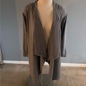 Hooded Open Front Cardigan